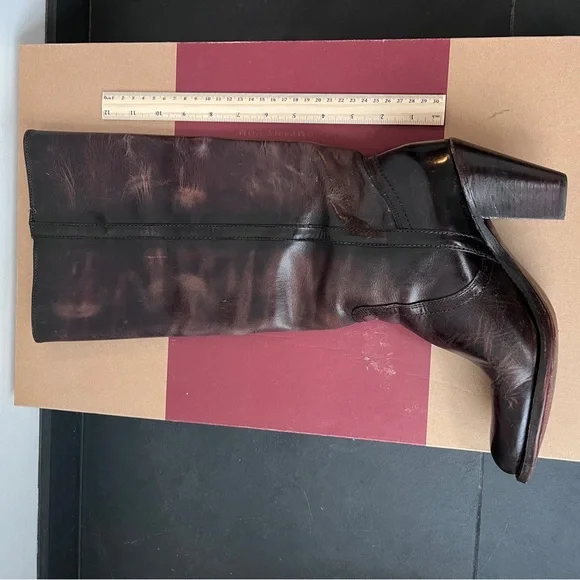 Frye Mustang pull on boot 150th Anniversary Edition. Dark brown leather Size 9m - Picture 5 of 12